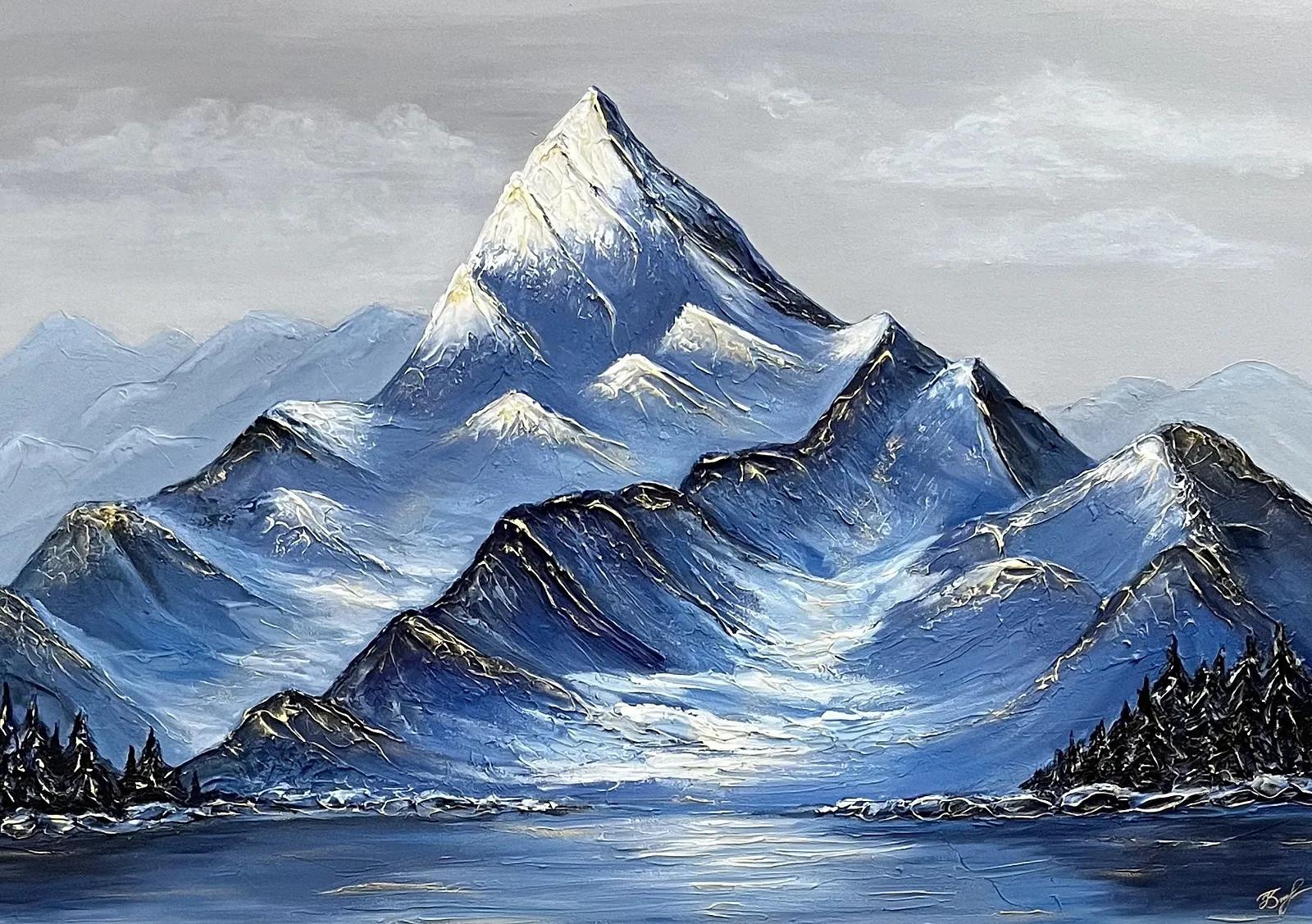Image of Untitled  by Kate Bortnik, size: 70*110, made of Canvas, acrylic , Painting medium