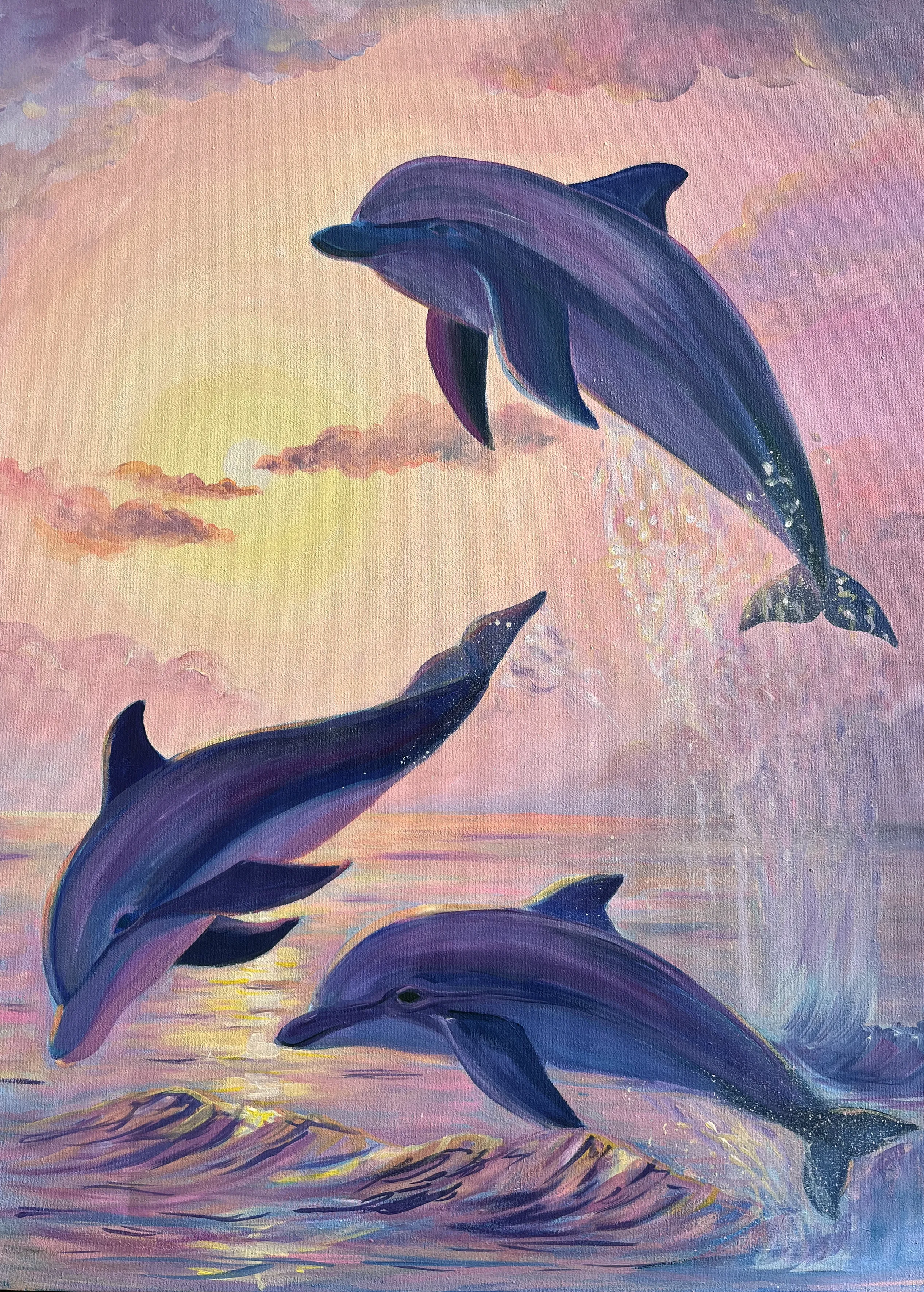 Image of Dance of freedom by Kate Bortnik, size: 60*80 cm, made of Canvas, acrylic, Painting medium, from Lviv, Ukraine, part of the Africa series, priced at $350